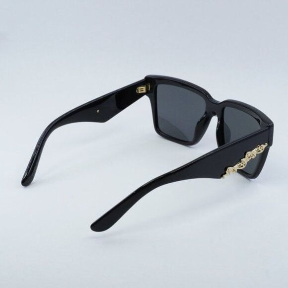NEW DOLCE&GABBANA DG4436 501/87 BLACK DARK GREY SUNGLASSES - Picture 10 of 11